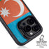 Azerbaijan Flag Distressed iPhone 15 Pro Max Kickstand Case